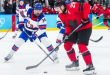 Team Canada vs U.S. Olympics hockey