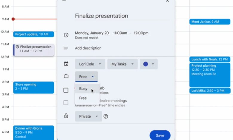 Google Calendar will finally let you block time for a task instead of a meeting