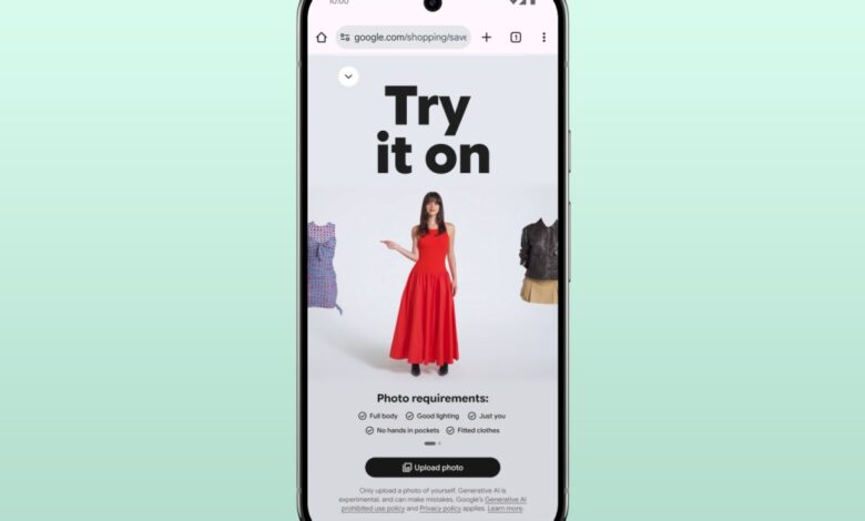 Google’s ‘try it on’ tool lets you dress yourself with AI, try it now