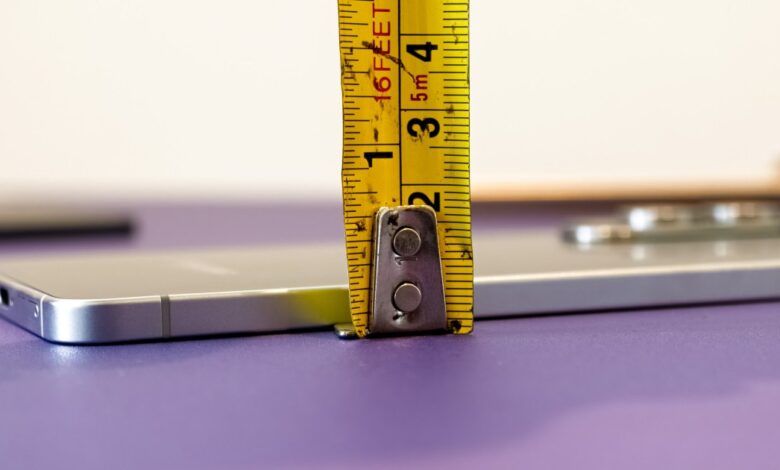 I measured the Galaxy S25 Edge. It's as thick as X credit cards.