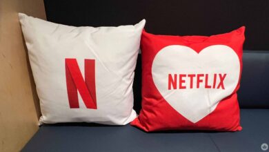 Netflix pillows