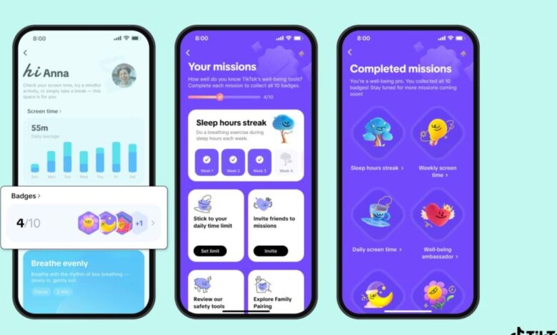 TikTok will now reward you for less doomscrolling and sleeping well