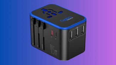 Universal travel adapter with 45W USB charging drops to $18.39 on Amazon